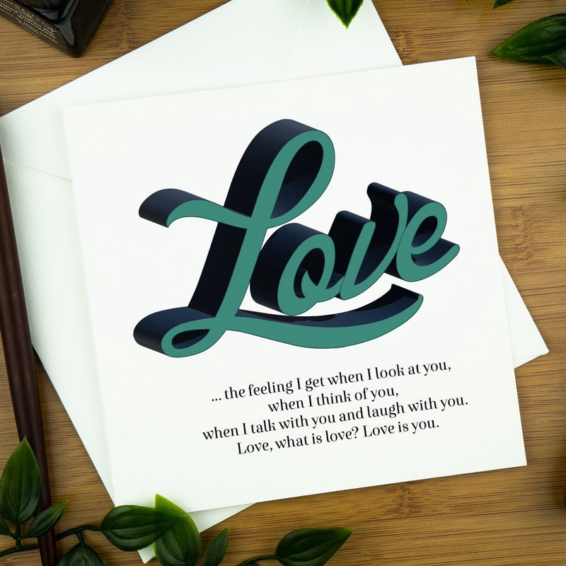 Retro Greeting Card, Love . . . | retro-valentines-day-card-love | com bossa studio