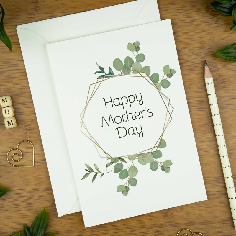 Happy Mother's Day Card: Botanic Hexagon. | copy-of-happy-mothers-day-card-botanic-hexagon | com bossa studio