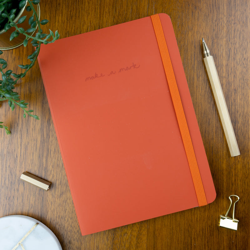 Vent for Change, Lined Notebook, Burnt Orange. | vent-for-change-lined-notebook-burnt-orange | com bossa studio