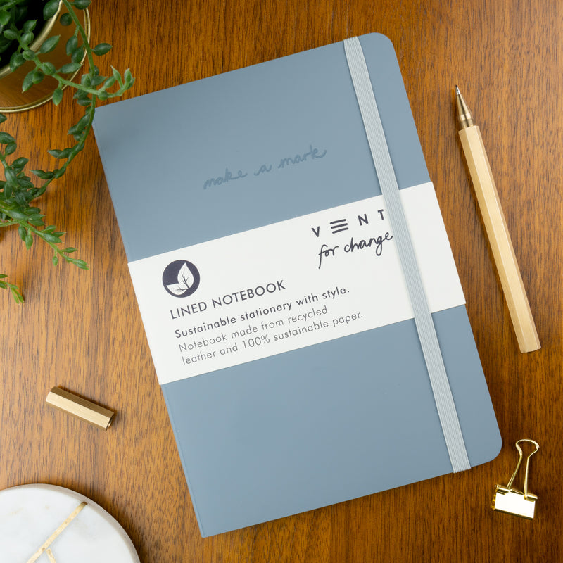 Vent for Change, Lined Notebook, Dusty Blue. | copy-of-vent-for-change-lined-notebook-green | com bossa studio