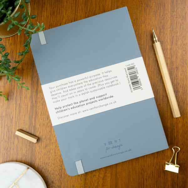 Vent for Change, Lined Notebook, Dusty Blue. | copy-of-vent-for-change-lined-notebook-green | com bossa studio