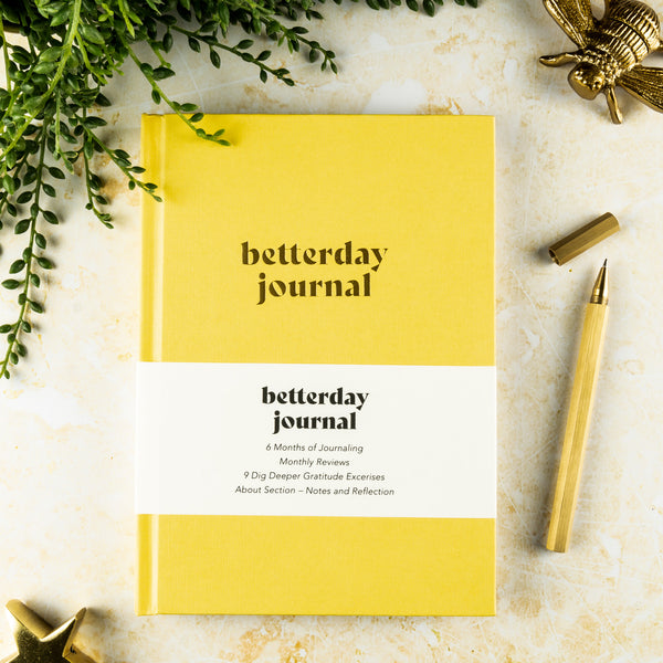 Better Day Journal, Better Day Studio, Yellow.