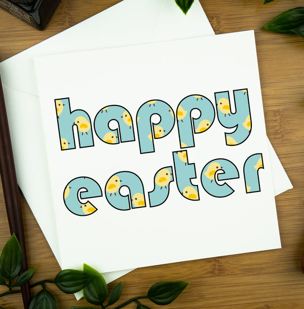 Easter Cards, Retro Font, Chickadees. | easter-cards-retro-font-chickadees | com bossa studio