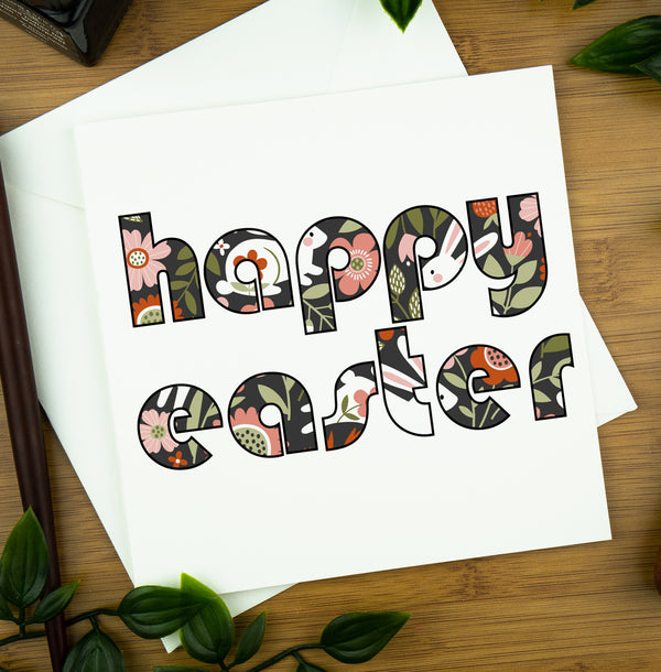 Easter Cards, Retro Font, Bunnies. | easter-cards-retro-font-bunnies | com bossa studio