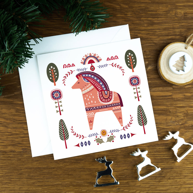 Luxury Christmas Cards: Folk Art Illustrations, The Wildelope.