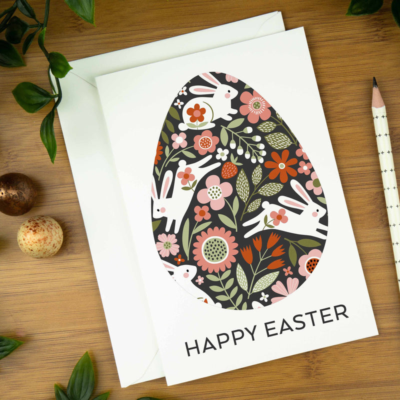 Easter Cards, Leaping Bunnies. | easter-cards-luxury-greeting-cards-nordic-style-leaping-bunnies-cards-for-family-cards-for-friends-cards-for-spring-personalisable | com bossa studio